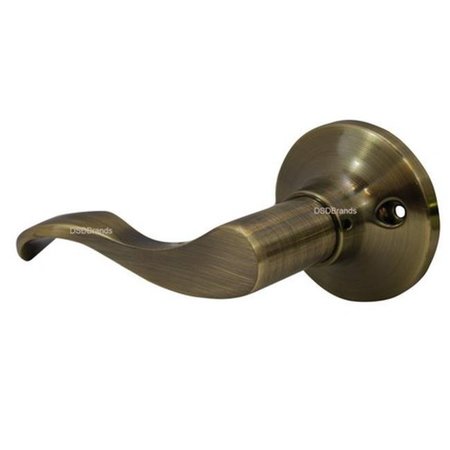 PROPATION Prelude Dummy Left Lever Door Lock with Knob Handle Lockset; Antique Bronze PR636792